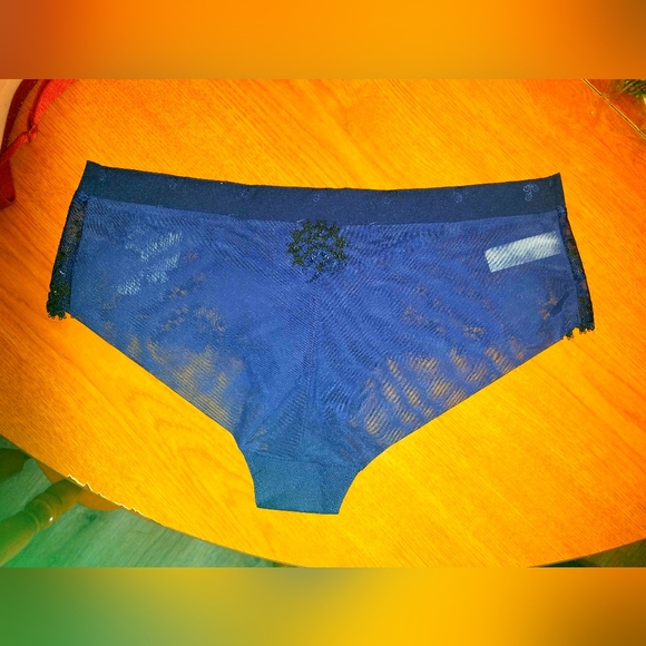 Simone Perele Blue Lace Panties (M/2INT) - Picture 2 of 3